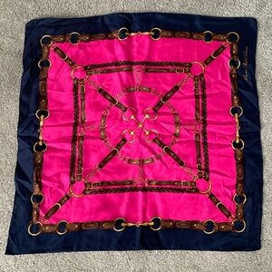 Lauren Ralph Lauren Equestrian Themed Silk Bandana Scarf